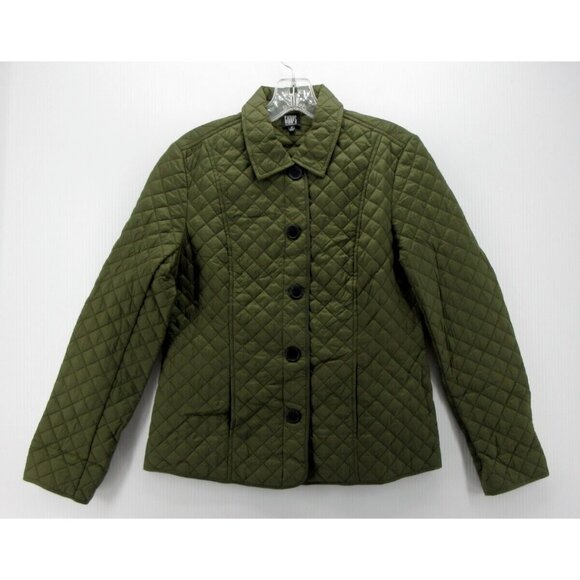 Gumps San Francisco Jacket Small Quilted Coat Button Up Insulated - Picture 1 of 11